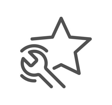 Özel yararlı simge ana hatları ve doğrusal vektör.