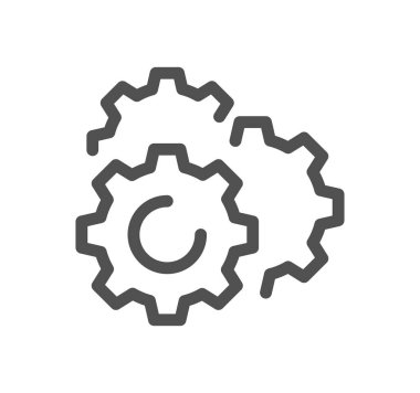 Mühendislik tasarımı ile ilgili simge taslağı ve doğrusal vektör.