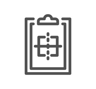 Mühendislik tasarımı ile ilgili simge taslağı ve doğrusal vektör.