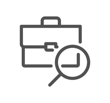 Kelle avcılığı ile ilgili simge çizgisi ve doğrusal vektör.