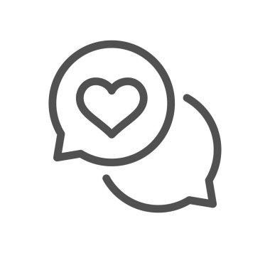 Arkadaşlık ve hayırseverlikle ilgili simge taslağı ve doğrusal vektör.