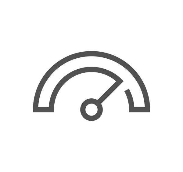 Hız göstergesi ile ilgili simge taslağı ve doğrusal sembol.