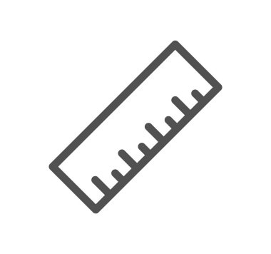 İlgili simge dış çizgisi ve doğrusal vektörünü ölç.