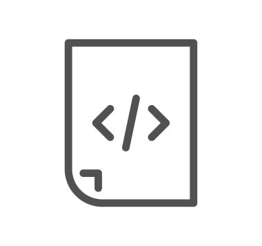 Sunucu ve web grafikleri ile ilgili simge taslağı ve doğrusal vektör.