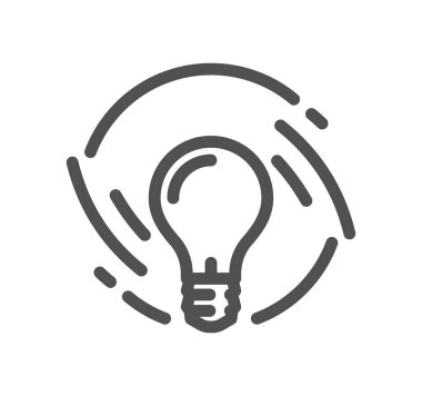 Verimlilik ve performansla ilgili simge taslağı ve doğrusal vektör.