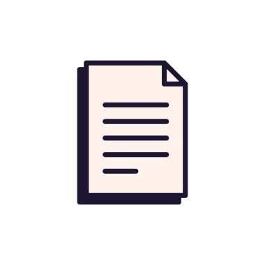 Belge kağıdı ve şirket politikası belgesi, düzenleme, sözleşme, veri arşivi, arkaplan düz vektör illüstrasyonuna ilişkin iş kağıdı kavramı.