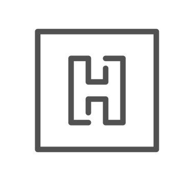 Hastane Simgesi Vektör İllüstrasyonu