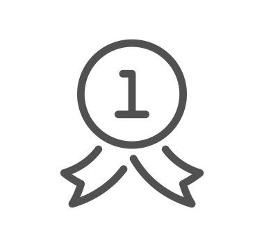 Madalya simgesi, vektör illüstrasyonu