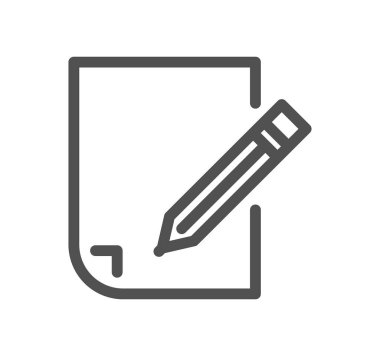 Belge ve kalem simgesi