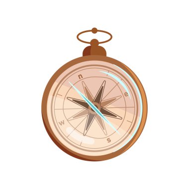 pusula simgesi, düz tasarım biçimi