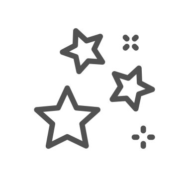 Yıldız çizgisi simgeleri. yıldız simgesi vektörü