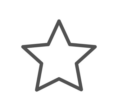 yıldız simgesi, vektör çizimi