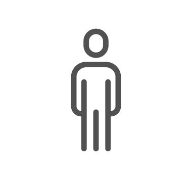 Man vektör illüstrasyon simgesi