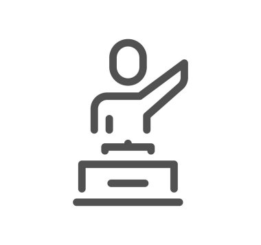 Beyaz arkaplanda insan simgesi izole edildi