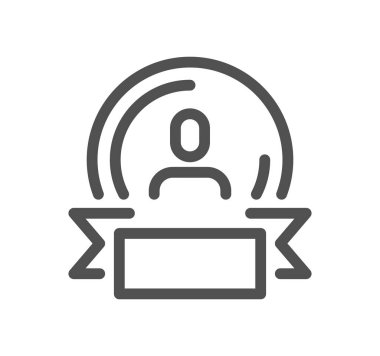 Saydam arka plan üzerinde Kullanıcı logo tasarımı izole Kullanıcı vektör simgesi