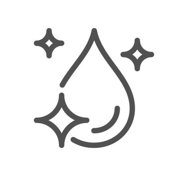 Simgeyi bırak. Tasarım ve web için modern düz çizgi vektör sembolü. İnce çizgi işareti, özet vektör çizimi