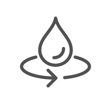 su damlası vektör özet simgesi arkaplanda izole.