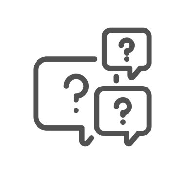 soru işareti çizgisi ve soru işareti simgesi