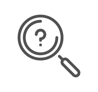 Büyüteç simgesi bul, satır biçimi