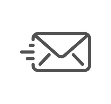 e- posta harfi simgesi beyaz arkaplanda izole edildi 