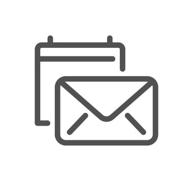 e- posta harfi simgesi beyaz arkaplanda izole edildi 