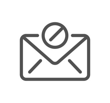 e- posta harfi simgesi beyaz arkaplanda izole edildi 