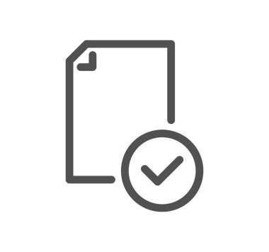 Belge simgesi vektör illüstrasyonunu işaretle