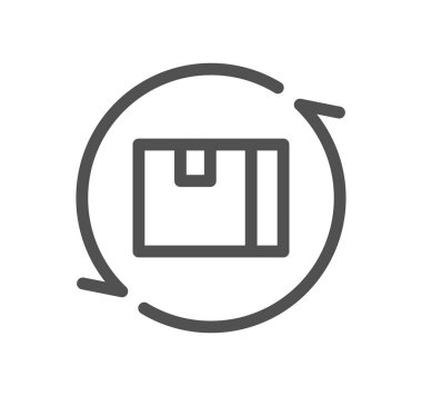 beyaz arkaplanda izole edilmiş ok simgesine sahip kutu 