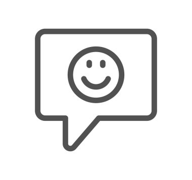 konuşma balonu mesaj simgesi vektör çizim tasarım