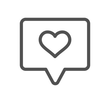 aşk mektubu vektör simgesi