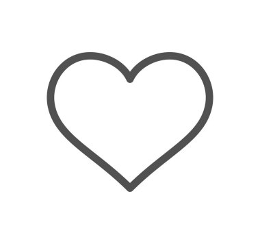 Aşk vektör simgesi dizaynlı kalp