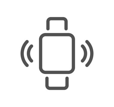 kablosuz saat simgesi, vektör illüstrasyonu