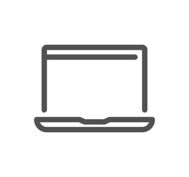 dizüstü bilgisayar simgesi, vektör simgesi