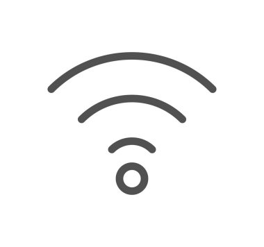 kablosuz vektör simgesi. kablosuz internet.