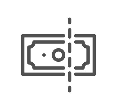 para fatura simgesi, vektör illüstrasyonu