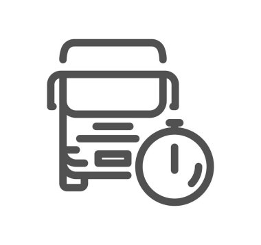 Kronometresi olan kamyon, vektör çizimi