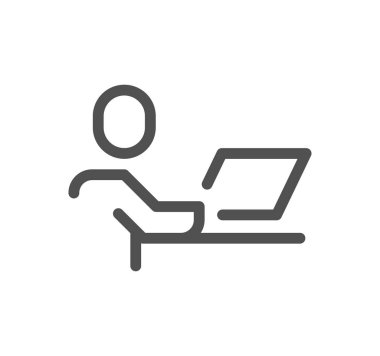 Beyaz arka plan üzerinde izole kişi simgesi