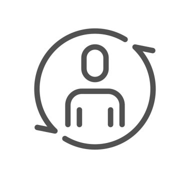 Beyaz arka plan üzerinde izole kişi simgesi