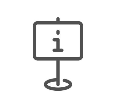 Beyaz arka plan üzerinde izole bilgi işareti simgesi