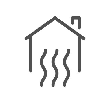 Isıtıcı borusu olan bir ev.