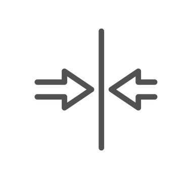 Zıt yönleri gösteren bir çift ok.