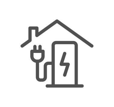 Elektrik prizi takılı bir ev