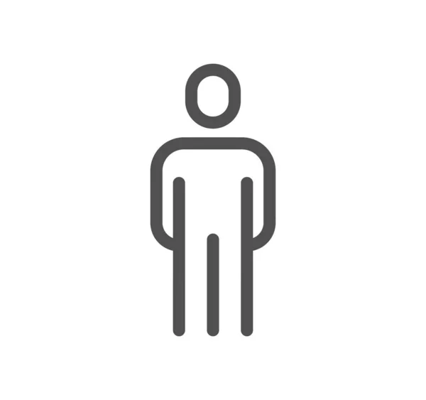 Beyaz arka plan üzerinde izole kişi simgesi