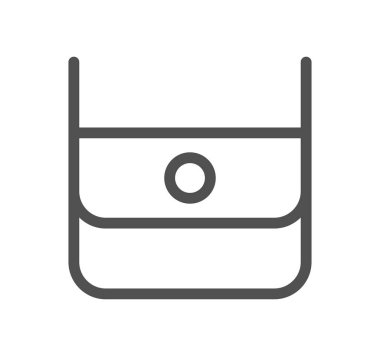 Beyaz arka plan üzerinde izole akıllı telefon simgesi 