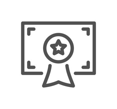 Çerçevedeki rozet beyaz arkaplanda izole 