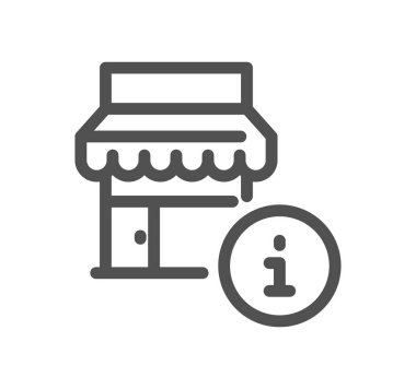 Beyaz arka plan üzerinde izole mağaza simgesi 