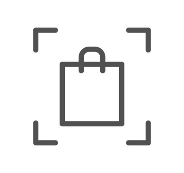 Beyaz arkaplanda izole edilmiş bir torba simgesi 