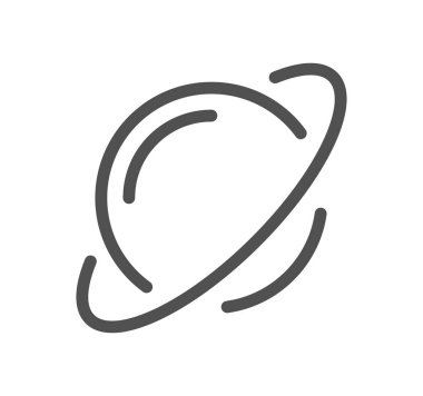 Beyaz arka plan üzerinde izole gezegen simgesi 