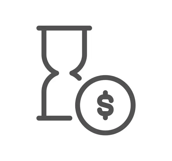 Bir kum saati ve bir dolar.