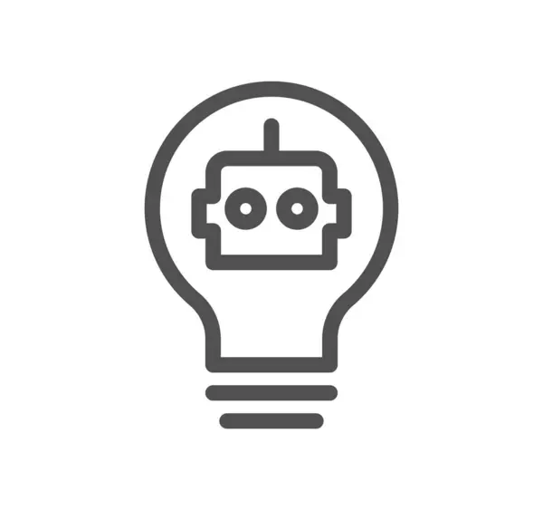 İçinde robot olan bir ampul.